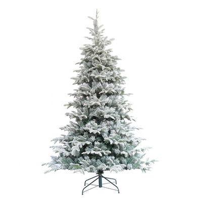 Artificial Xmas Decorations Full Fir Hinged Christmas Tree With Brown Trunk