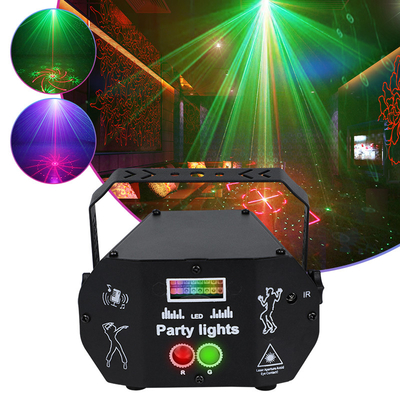 Party Lights Dj Disco Lights Strobe Stage Light Sound Activated Multiple Patterns Projector with Remote Control for Part