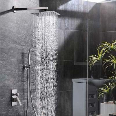 Bathroom shower mixer 360 degrees rotating thermostatic waterfall rainfall ceiling water saving shower mixer head