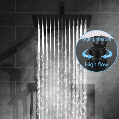 Bathroom shower mixer 360 degrees rotating thermostatic waterfall rainfall ceiling water saving shower mixer head