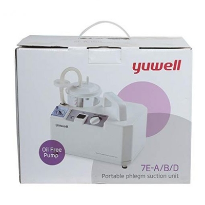 YUWELL Hot selling high quality low noise and long life portable phlegm suction machine