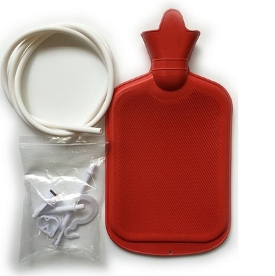 Enema Bag Kit 2 Quart Home Water & Coffee Colon Cleansing Kit BPA Free Hot-Water Bag with 5 Foot Long Hose
