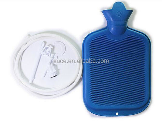 Enema Bag Kit 2 Quart Home Water & Coffee Colon Cleansing Kit BPA Free Hot-Water Bag with 5 Foot Long Hose
