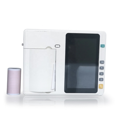 Touch screen multi-parameters portable 10 channel ecg device with built-in printer