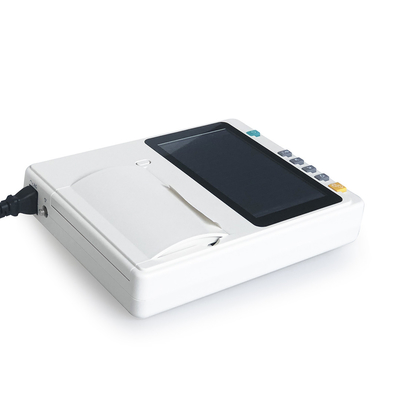 Touch screen multi-parameters portable 10 channel ecg device with built-in printer