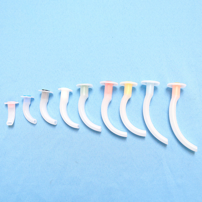 High quality different sizes 40mm-120mm color code medical paryngeal guedel airway for single use