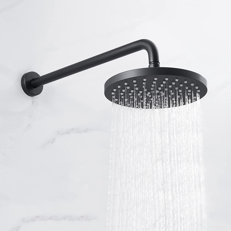 Bathroom accessories faucets set shower rainfall duschkopf black waterfall ceiling wall mount shower mixer head